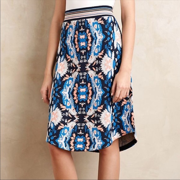 ANTHROPOLOGIE Batik jacquard sweater skirt - Picture 2 of 8